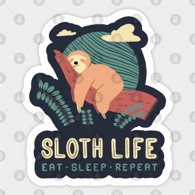 Sloth Life Sticker by TinBot